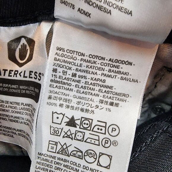 Levi's Jeans Mens 34x32 510 Black Skinny Stretch Mid Rise Cotton Blend - Picture 11 of 13